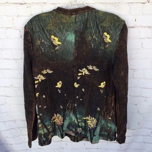 Citron wildflowers jacket